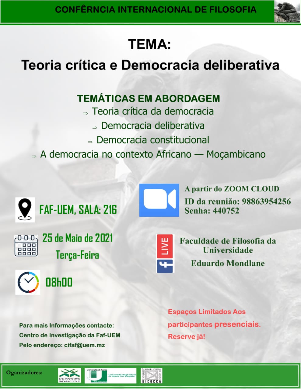 Conferenza internazionale di Filosofia sulla democrazia deliberativa