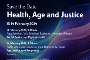 Convegno  “Health, Age and Justice – Salute, Età e Giustizia” a Roma