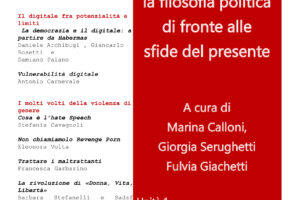 Ripensare  la filosofia politica  di fronte alle  sfide del presente  Ripensare  la filosofia politica  di fronte alle  sfide del presente