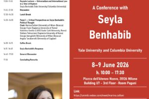 RETHINKING DEMOCRACY BEYOND ITS BORDERS. A Conference with Seyla Benhabib