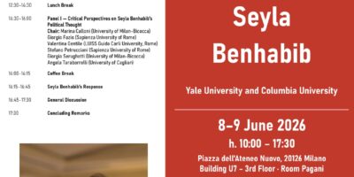 RETHINKING DEMOCRACY BEYOND ITS BORDERS. A Conference with Seyla Benhabib RETHINKING DEMOCRACY BEYOND ITS BORDERS. A Conference with Seyla Benhabib